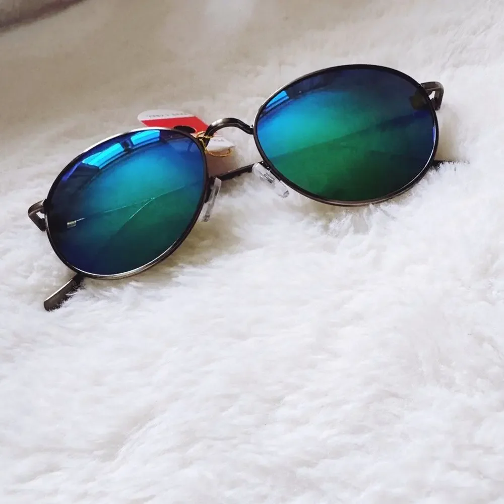 Blaine Bright Green Polarized Mirrored Sunglasses